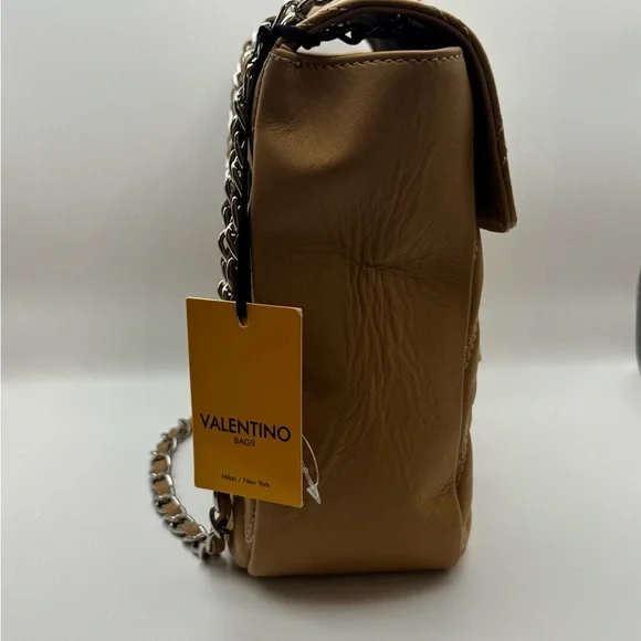 Valentino Tan Quilted Shoulder Bag - Picture 5 of 10